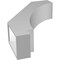 Ekena Millwork 5 1/2-in. W x 18-in. D x 26-in. H Imperial Architectural Grade PVC Knee Brace BRCP055X18X26IMP - alternate 3